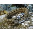 Paracord Cobra karkötő állítható acél csattal - Keki