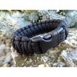 Paracord King Cobra karkötő - Fekete