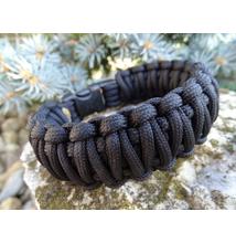 Paracord King Cobra karkötő - Fekete