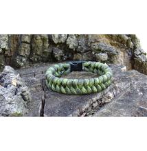 Paracord Fishtail karkötő - Moha terep