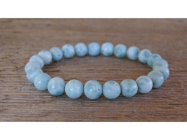 Larimar ásvány karkötő 6 mm