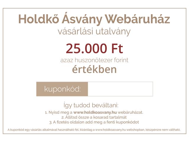 Vásárlási utalvány 25.000 Ft értékben