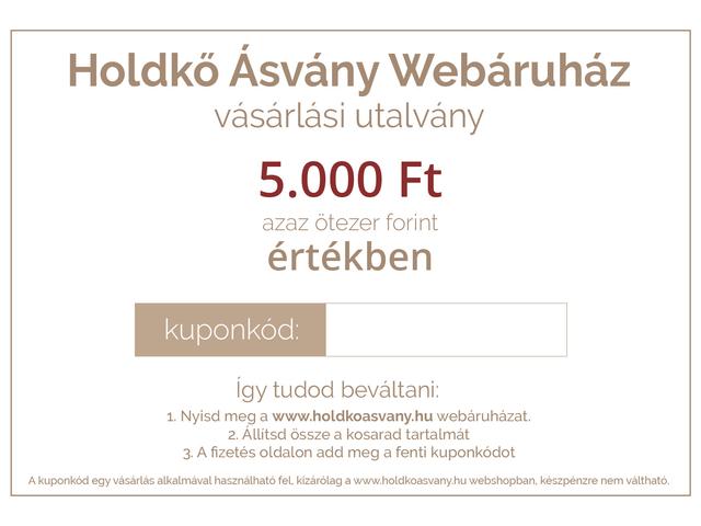 Vásárlási utalvány 5.000 Ft értékben